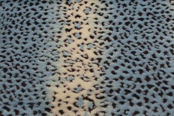 Lynx Fur Ivory Blue